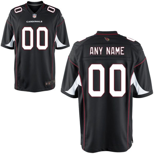 Men Arizona Cardinals Nike Black Custom Alternate Game NFL Jersey->customized nfl jersey->Custom Jersey